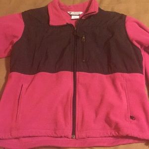 Pink Columbia Zip Up Jacket